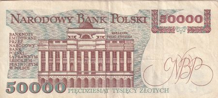 Pologne 50000 Zlotych - S. Staszic - 1989 - Série N - P.153