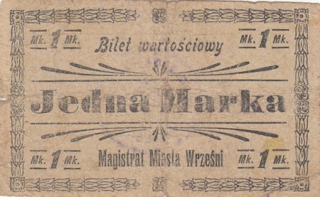 Pologne Bon Wrzesnia 1 Marka - Pologne - 1919