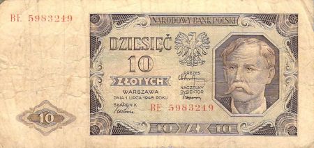 Pologne POLOGNE - 10 ZLOTYCH 01/07/1948