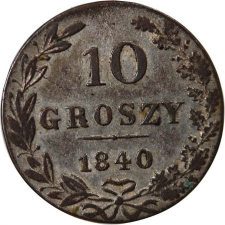 Pologne POLOGNE  NICOLAS Ier - 10 GROSZY 1840