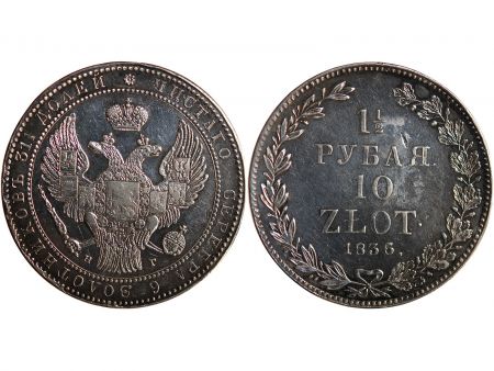 Pologne POLOGNE  NICOLAS II - 10 ZLOTYCH 1836 HT