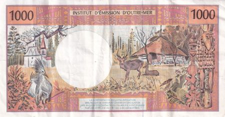 Polynésie Fr. 1000 Francs - Tahitienne - Cerf - ND (2003-2006) - Série R.031 - P.2h
