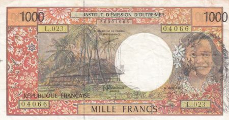 Polynésie Fr. 1000 Francs Tahitienne - Fauté - Série L.023