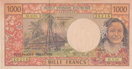 Polynésie Fr. 1000 Francs Tahitienne - Fauté - Série M.026