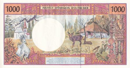Polynésie Fr. 1000 Francs Tahitienne - Hibiscus - 1996 - Série C.012 - NEUF - P.2a