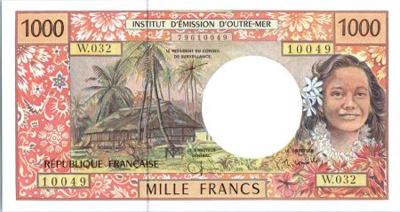 Polynésie Fr. 1000 Francs Tahitienne - Hibiscus - 2004 alph W.32