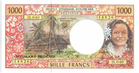 Polynésie Fr. 1000 Francs Tahitienne - Hibiscus - 2008 alph H.40