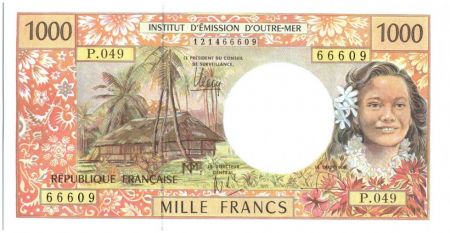 Polynésie Fr. 1000 Francs Tahitienne - Hibiscus - 2012 alph P.49