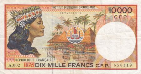 Polynésie Fr. 10000 Francs  Tahitienne - ND (2010) - P.4b - TTB Série A.002