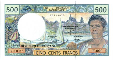 Polynésie Fr. 500 Francs Polynésien - Pirogue - 2002 alph F.9