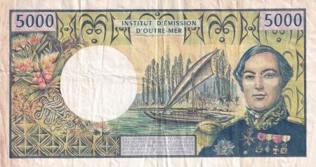 Polynésie Fr. 5000 Francs - Bougainville - Trois-Mâts - ND (1996) - Série C.007 - P.3c