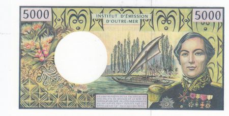 Polynésie Fr. 5000 Francs - Bougainville - Trois-Mâts - ND (2001) - Série T.008