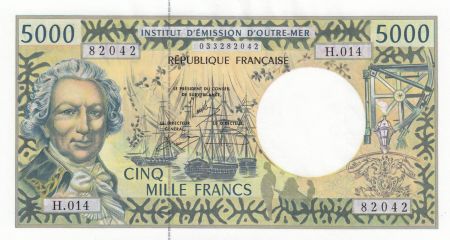Polynésie Fr. 5000 Francs Bougainville - Trois-mâts - 2008 alph H.014