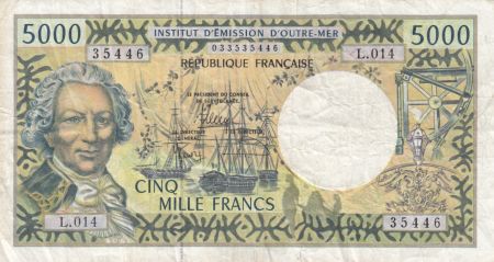 Polynésie Fr. 5000 Francs Bougainville - Trois-mâts - 2010  alph L.014 - TTB