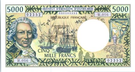 Polynésie Fr. 5000 Francs Bougainville - Trois-mâts - 2010  alph R.016