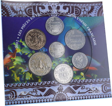 Polynésie Fr. Coffret BU Franc du Pacifique 2002