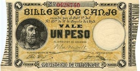 Porto Rico 1 Peso Tête d\'homme