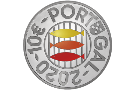 Portugal 10 EUROS ARGENT COULEUR BE PORTUGAL 2020 - SARDINE - POISSON