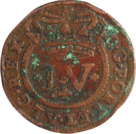 Portugal 10 Reis - 1721 - Jean V - Armoirie