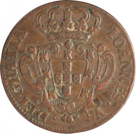 Portugal 10 Reis - 1746 - Jean V - Armoirie