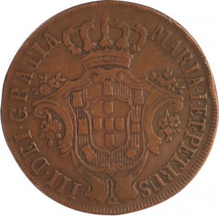 Portugal 10 Reis - 1785 - Maria I et Petrus III