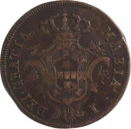 Portugal 10 Reis - 1792 - Maria I - Armoiries - 1792