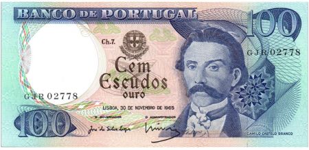 Portugal 100 Escudos 1965 - Camilo Castelo Branco - Série GJR02778