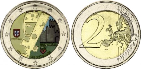 Portugal 2 Euros - Guimaraes - Colorisée - 2012