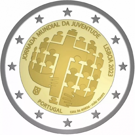 Portugal 2 EUROS COMMÉMO. BE 2023 - J.M.J. de Lisbonne