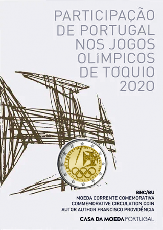 Portugal 2 EUROS COMMÉMO. BU PORTUGAL 2021 - JO Tokyo 2020