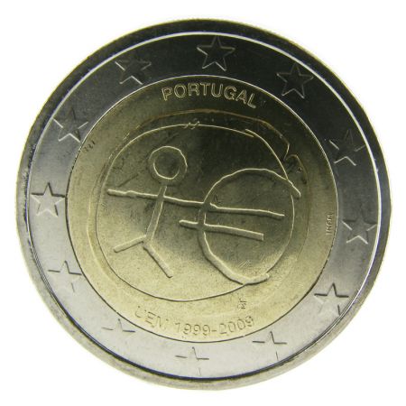 Portugal 2 Euros Commémorative 10è anniversaire EMU - Portugal 2009