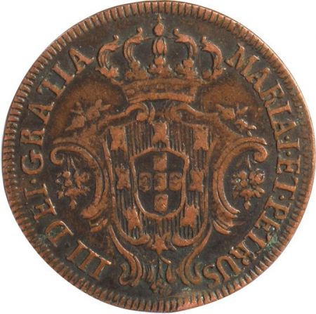Portugal 3 Reis - 1777 - Maria I et Petrus III