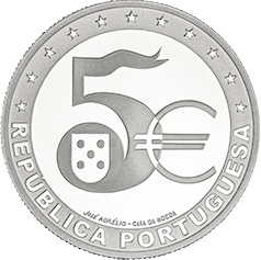 Portugal 5 EUROS argent BE Couleur PORTUGAL 2022 - 20 ans de l\'Euro