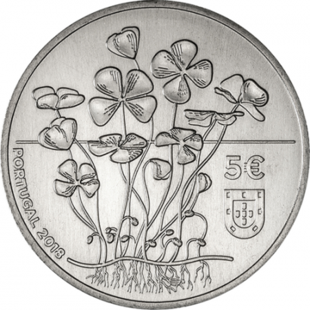 Portugal 5 EUROS PORTUGAL 2018 - Trèfle à quatre feuilles
