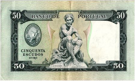 Portugal 50 Escudos, Fontes Pereira de Melo  - 1955 - P.160 - TTB+