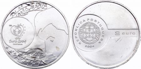 Portugal 8 Euros - Euro de Football 2004  -2004 - Argent