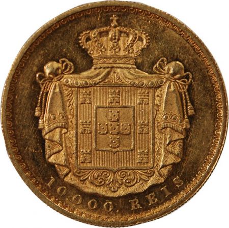 Portugal PORTUGAL  LOUIS Ier - 10000 REIS OR 1879