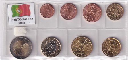 Portugal Série 8 monnaies Euros - PORTUGAL 2008