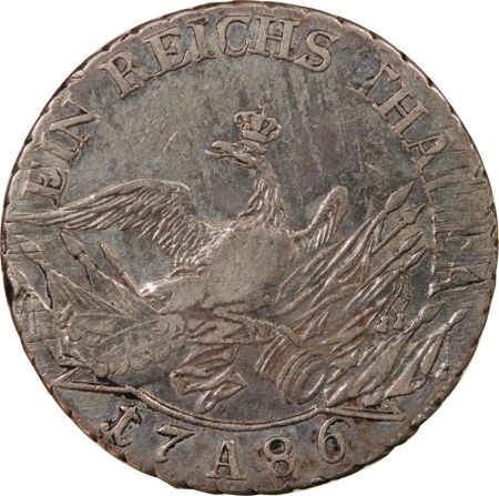Prusse PRUSSE, FREDERIC II - THALER ARGENT 1786 A BERLIN
