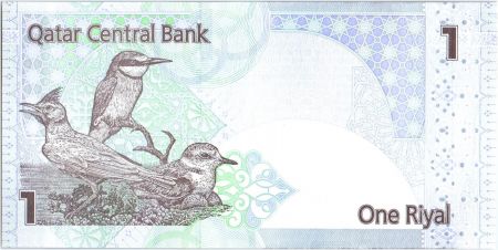 Qatar 1 Riyal  Banque Central de Qatar - Oiseaux - 2008 (2015)
