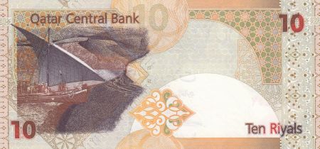 Qatar 10 Riyals Banque Central de Qatar - 2017