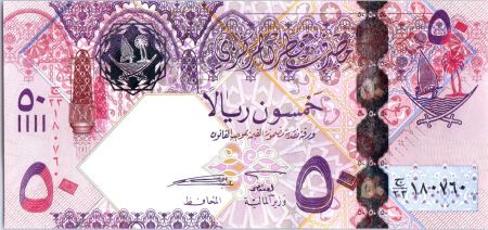 Qatar 50 Riyals Banque Centrale - 2008