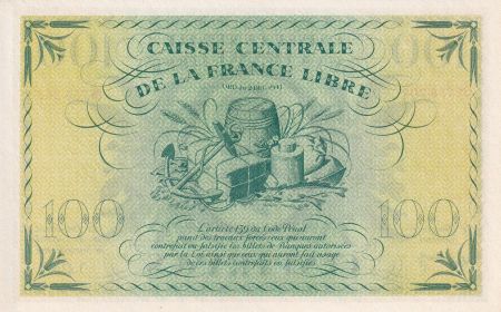 Réunion 100 Francs - Marianne - France Libre - 1945 - Série PE - P.NEUF - Kol.426