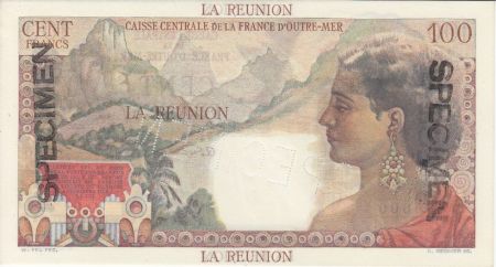Réunion 100 Francs La Bourdonnais - 1946 Spécimen O.0