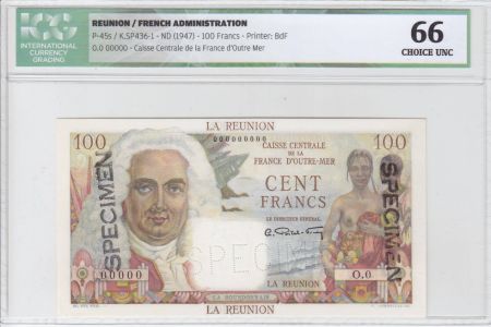 Réunion 100 Francs La Bourdonnais (sans Département) - 1946