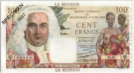 Réunion 100 Francs La Bourdonnais 1960