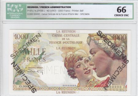 Réunion 1000 Francs Union Française - 1946