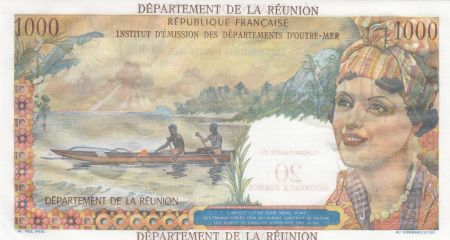 Réunion 20 NF / 1000 Francs - Union Française - Surchargé - 1967 - Série C.3 - NEUF - Kol.446b