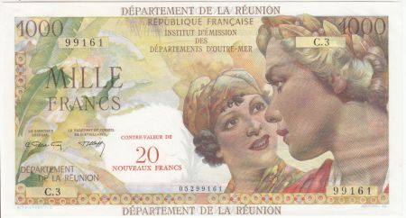 Réunion 20 NF / 1000 Francs Union Française - 1967 Série C.3