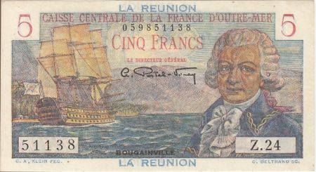 Réunion 5 Francs Bougainville - 1947 Série Z.24
